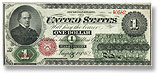  1862 Legal Tender $1                        </h4>